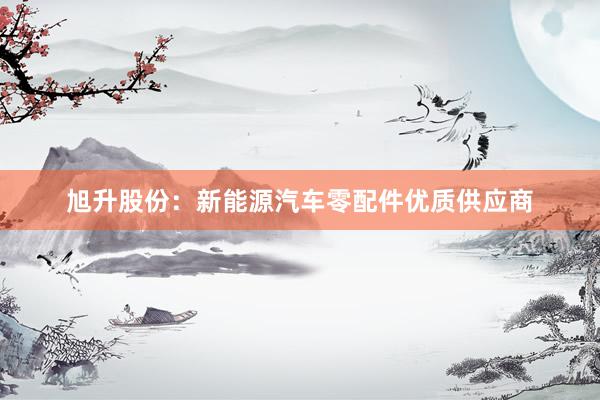 旭升股份：新能源汽车零配件优质供应商